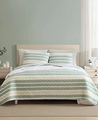 Nautica Varadero Stripe Cotton Reversible Quilt Sets