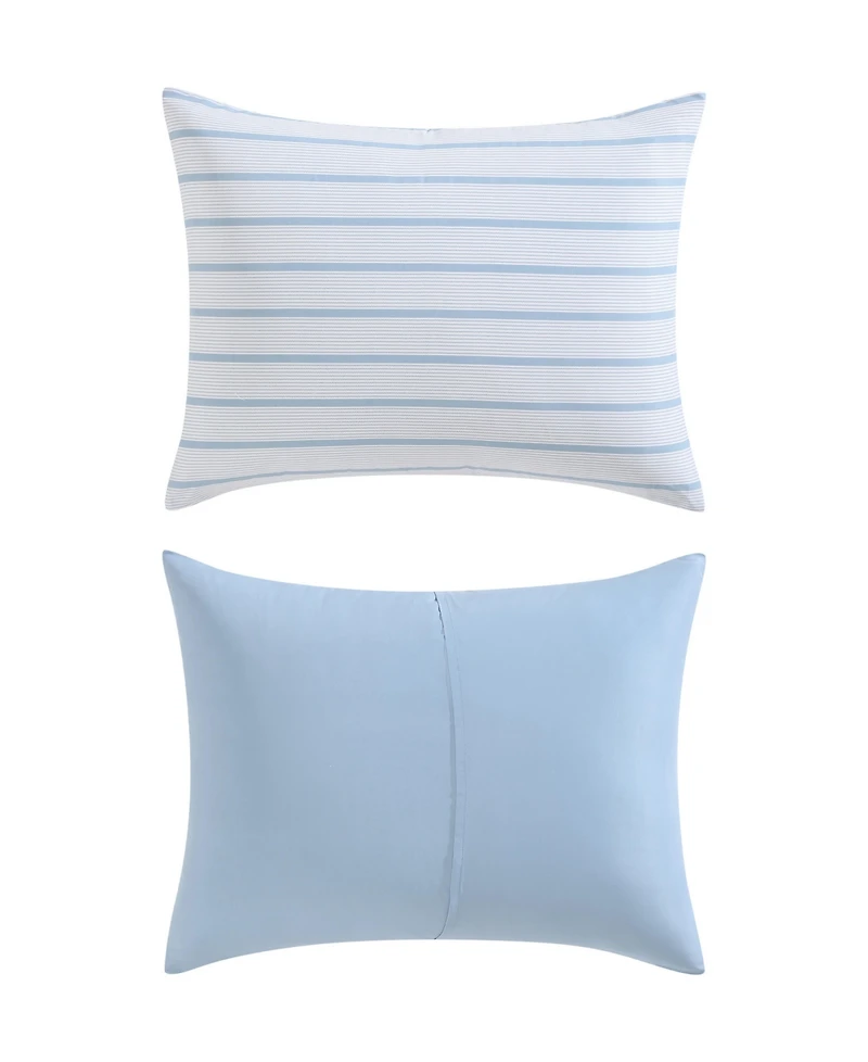 Nautica Chambray Waves Printed 3-Pc. Comforter Set, Full/Queen