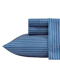 Nautica Alden Stripe Printed Microfiber -Pc. Sheet Set