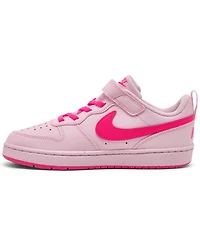 Nike Little Kids Court Borough Low Recraft Fastening Strap Casual Sneakers from Finish Line