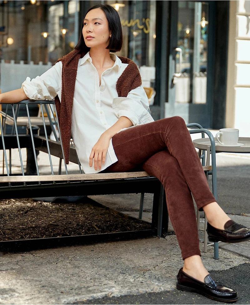 Lands' End Women's Pinwale Cord Long Sleeve Shirt