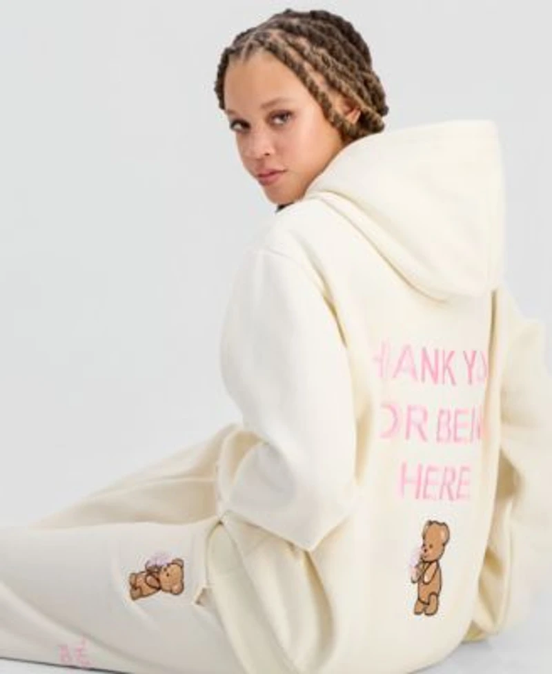 The Happy Camp3r Juniors Thank You For Being Here Hooded Sweatshirt Sweatpants