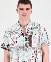 Guess Men's Thai Tropics Print Woven Shirt
