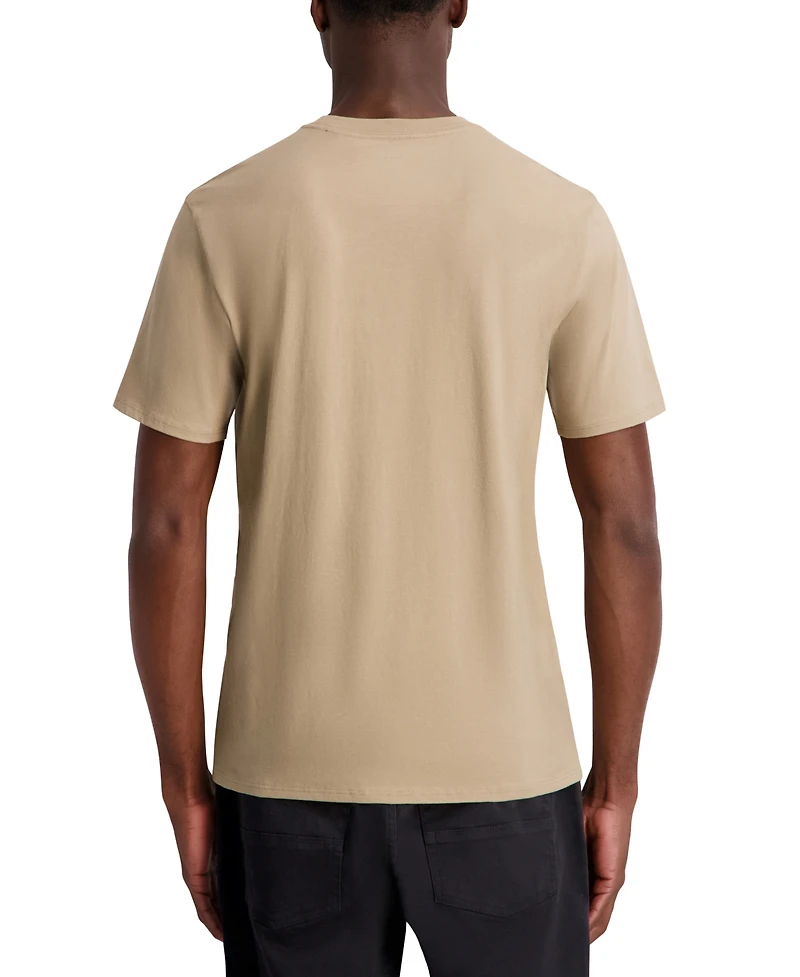 Karl Lagerfeld Paris Men's Rubberized Textured Printed T-Shirt