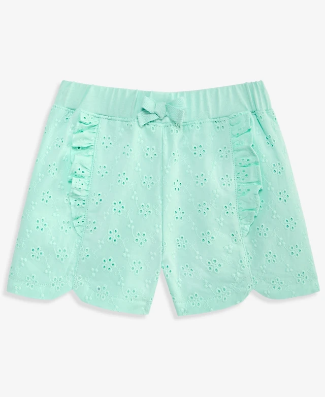 First Impressions Baby Girls Clip-Dot Cotton Shorts, Exclusively at Macy's