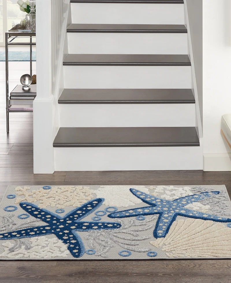 Nourison Home Aloha ALH24 2'8" x 4' Outdoor Area Rug