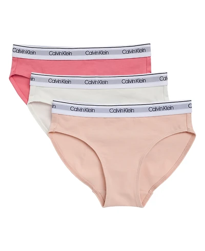 Calvin Klein Girls' 6-16 Logo At Back And Waistband Panty
