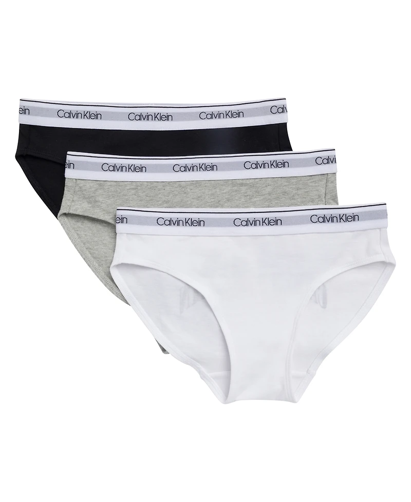 Calvin Klein Girls' 6-16 Logo At Back And Waistband Panty