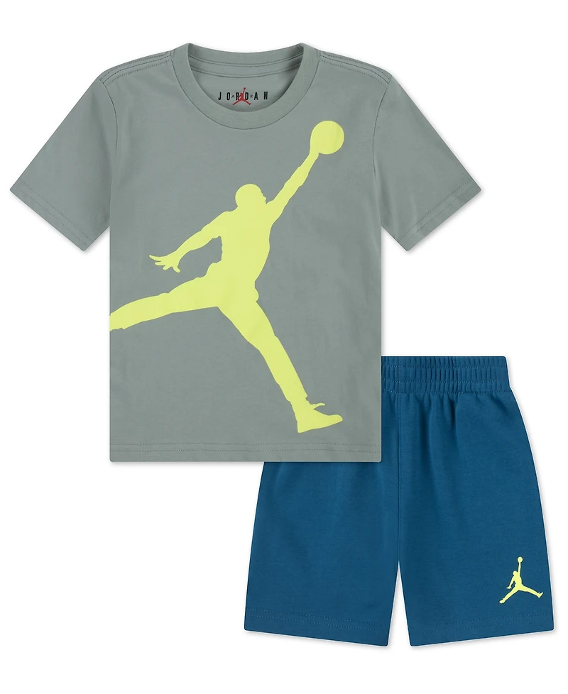 Jordan Toddler Boys 2-Piece Jumbo Jumpman T-Shirt and Shorts Set