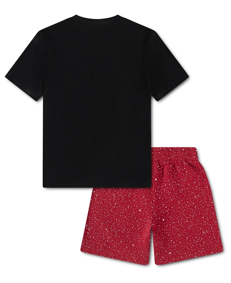 Jordan Boys' 4-7 The Greatest Speckle T-Shirt & Shorts, 2-Piece Set