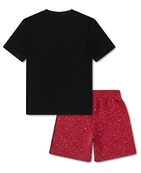 Jordan Boys' 4-7 The Greatest Speckle T-Shirt & Shorts, 2-Piece Set
