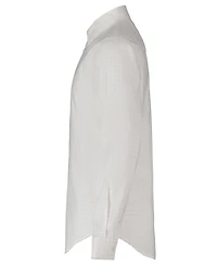 Calvin Klein Boys' 8-20 Long-Sleeve Stretch Dobby Check Dress Shirt