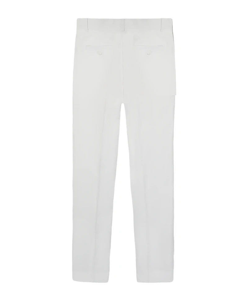 Calvin Klein Boys' 8-20 Tri-Blend Zip Closure Linen Suit Pants