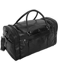 Mancini Men's Classic Shoulder Strap Duffel Bag