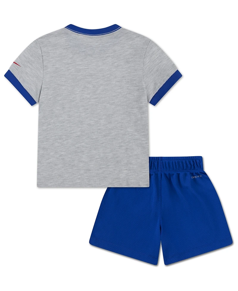 Nike Toddler Boys' 2T-4T Dri-fit Baseball Character Short-Sleeve T-Shirt and Shorts, 2-Piece Set