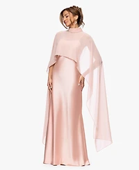 Xscape Women's Overlay Maxi Dress