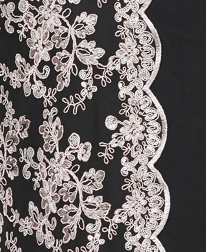 Alex Evenings Plus Embroidered Crewneck Top