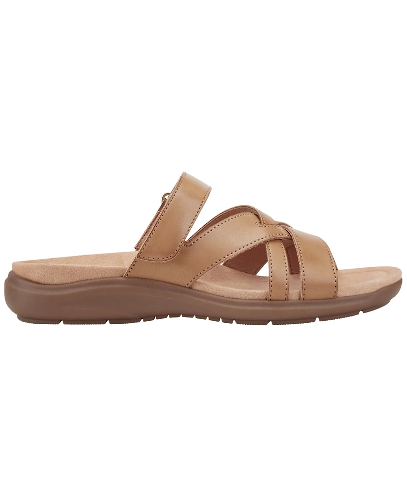 Easy Spirit Women's Waylin Strappy Flat Slip-On Sandals