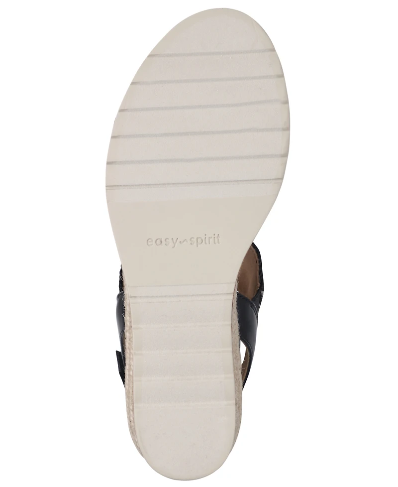 Easy Spirit Women's Selene Strappy Wedge Slingback Sandals