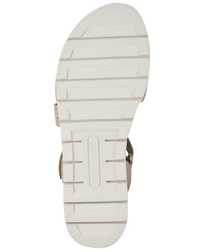 Easy Spirit Women's Hillary Woven Strappy Flat Sandals