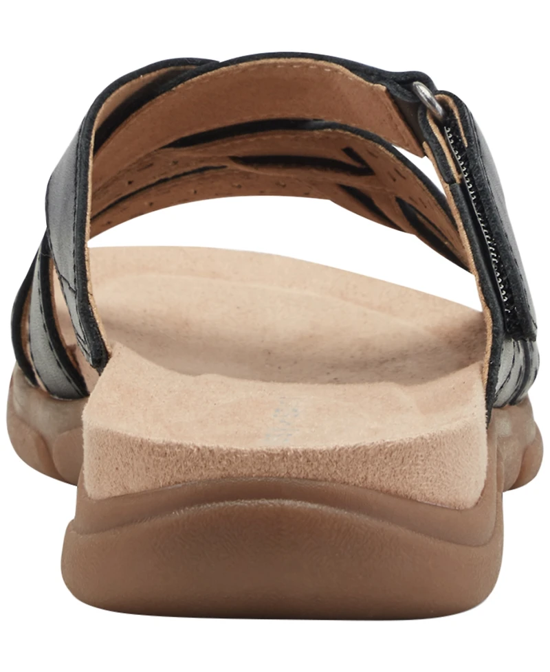 Easy Spirit Women's Melinna Strappy Flat Slip-On Sandals