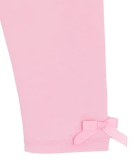 Rare Editions Baby Girls' Floral Crewneck Top and Pull-On Leggings, 2-Piece Set