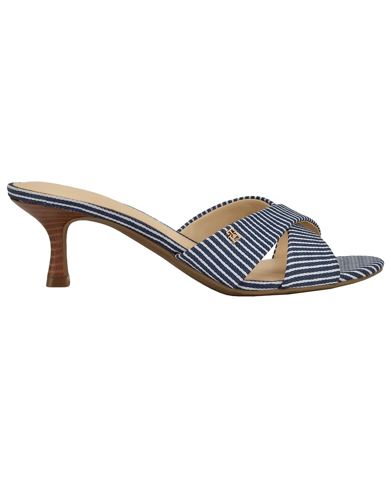 Tommy Hilfiger Women's Lanis Criss-Cross Kitten Heel Sandals