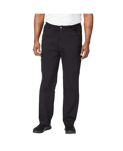 KingSize Big & Tall Relaxed Fit Cargo Denim Look Sweatpants