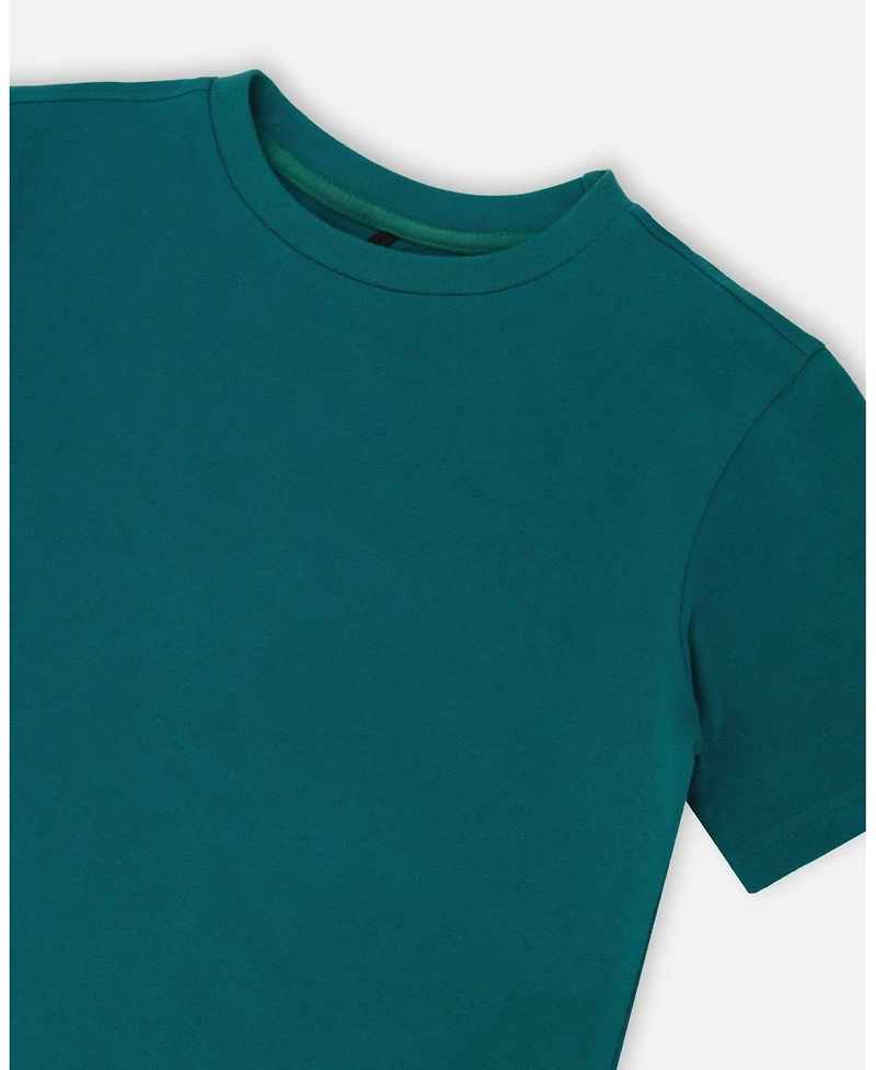 Deux par Big Boys Cotton Jersey T-Shirt Solid