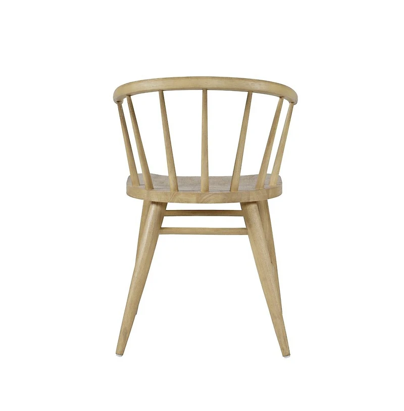 Jofran Fitz Traditional Solid Wood Curved Back Spindle Dining Chair (Set of 2