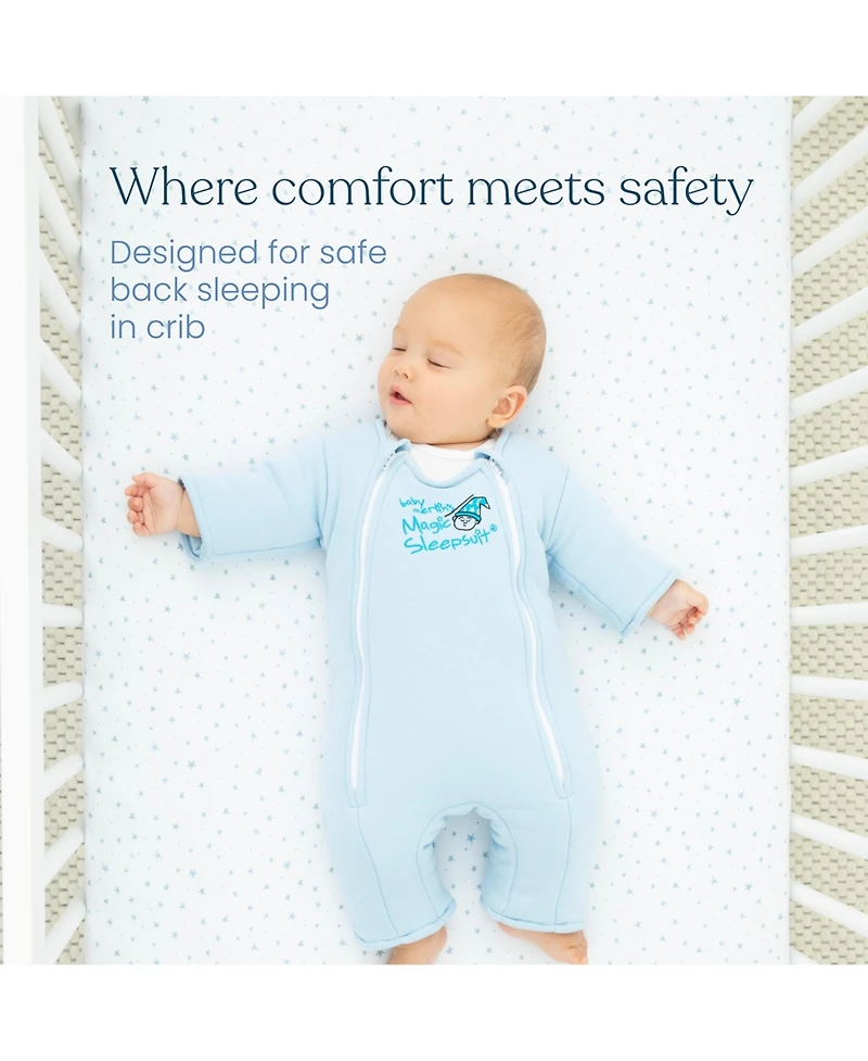 Baby Merlin's Magic Sleepsuit Girls Sleepsuit, Cotton Transition Swaddle, Yellow 6-9 months