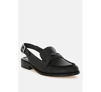 Rag & Co Women's Jemykin Genuine Leather Loafer Sandals
