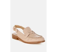 Rag & Co Women's Jemykin Genuine Leather Loafer Sandals