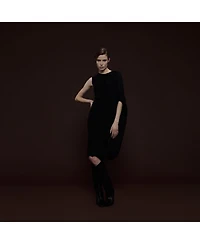 Leem Women's Asymmetric Shoulder Hoop Knit Dress