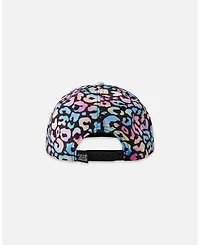 Deux par Deux Baby Girls Cap Black Animal Print