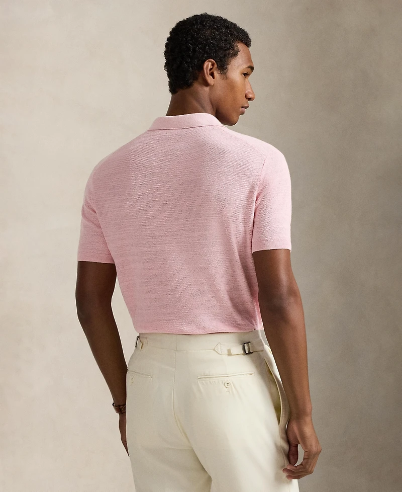 Polo Ralph Lauren Men's Short-Sleeve Textured Sweater Shirt