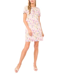 CeCe Women's Crew Neck Bow Detail Mini Dress