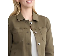 Jones New York Women's Patch Pocket Denim Jacket