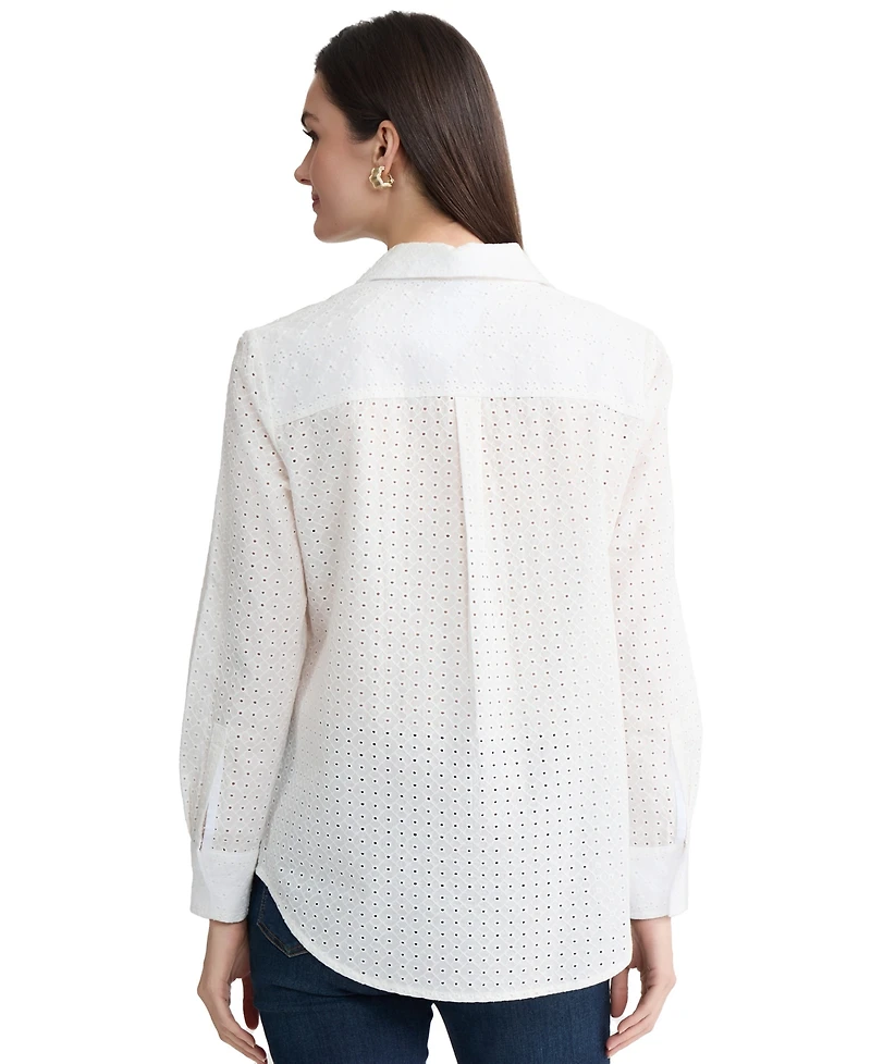 Jones New York Women's Collared Neck Shirt