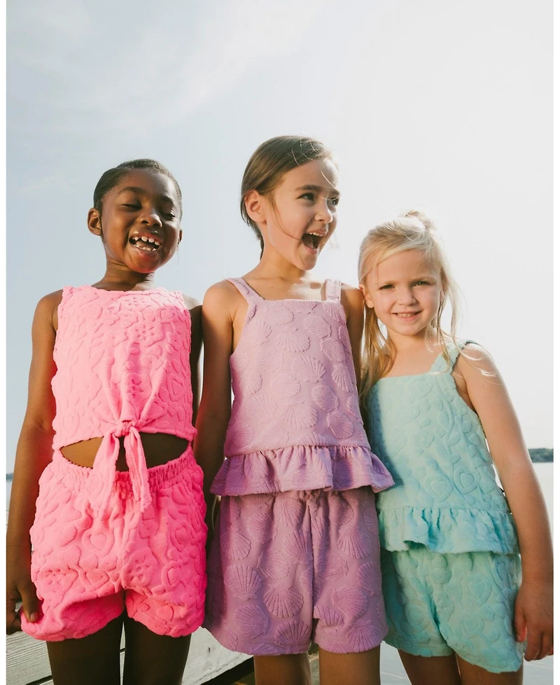 Deux par Big Girls 4–16 Terry Tank Top and Shorts Set