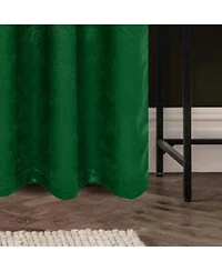 Olivia Gray 100% Polyester 190 Gsm Eloise Reversible Blackout Grommet Curtain Panel