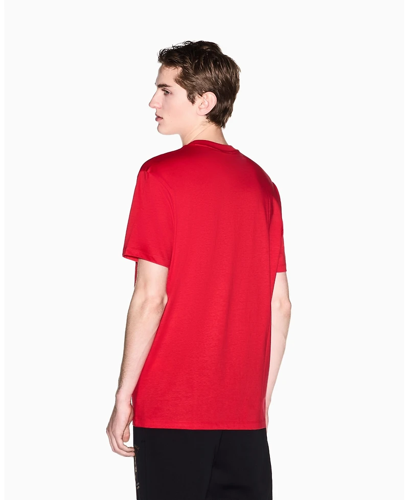 A|X Armani Exchange Men's Lunar New Year Mercerized Cotton Graphic T-Shirt