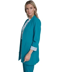 Calvin Klein Women's Open-Front Roll Back Cuff Jacket