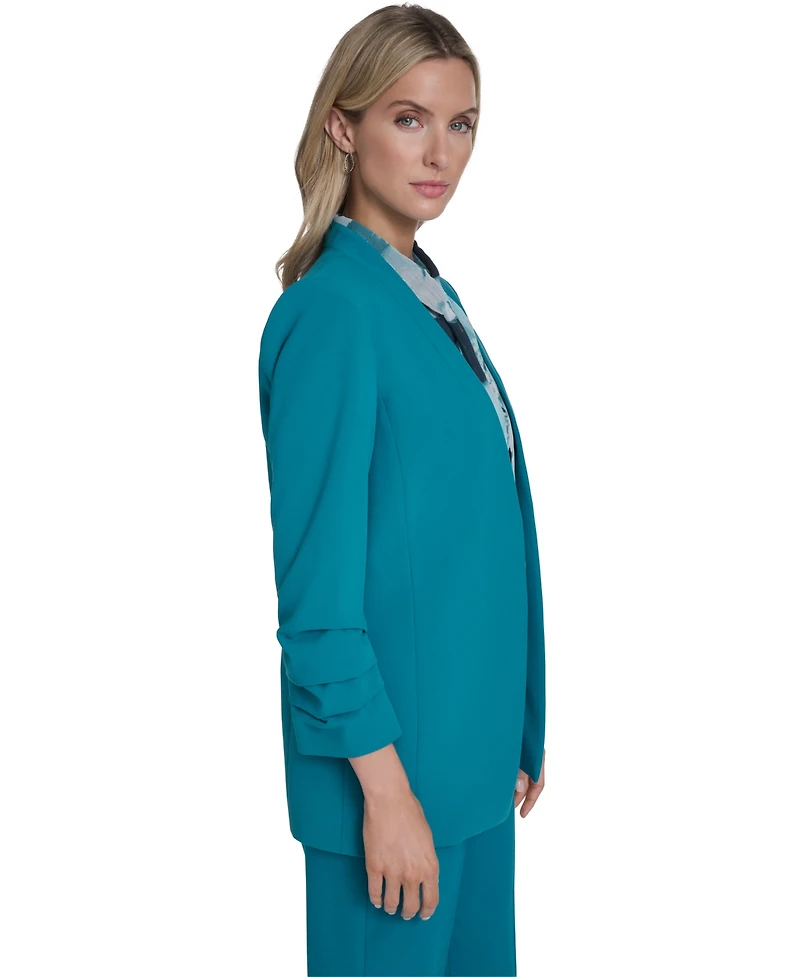 Calvin Klein Women's Open-Front Collarless Jacket