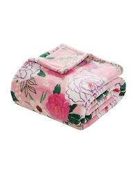 Hallmark Flourished Love Plush Throw, 50" x 70"