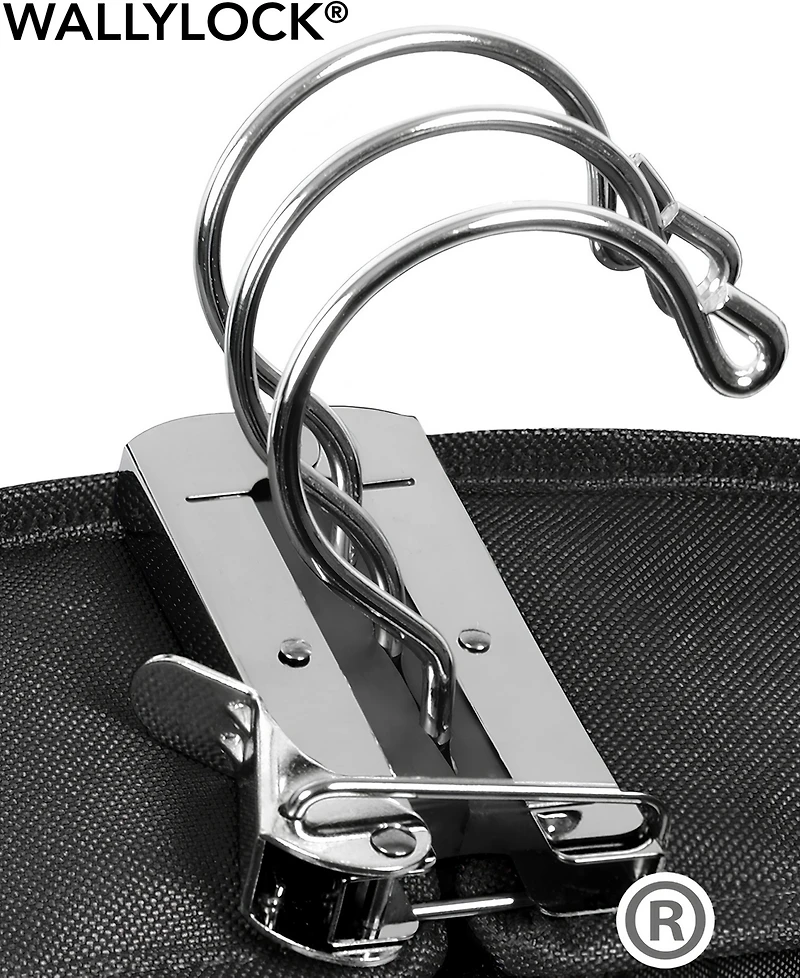 WallyBags 60" Premium Tri-Fold Travel Garment Bag with Pocket and Bride Embroidery - Black