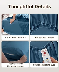 6 Piece Sheet Set with 4 Pillowcases