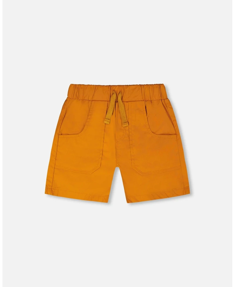 Deux par Deux Toddler Boys Parachute Shorts with Patch Pockets