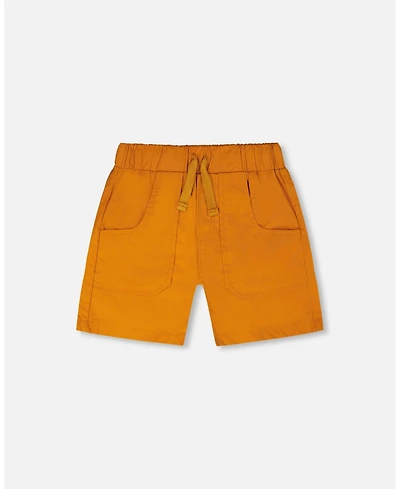 Deux par Deux Toddler Boys Parachute Shorts with Patch Pockets