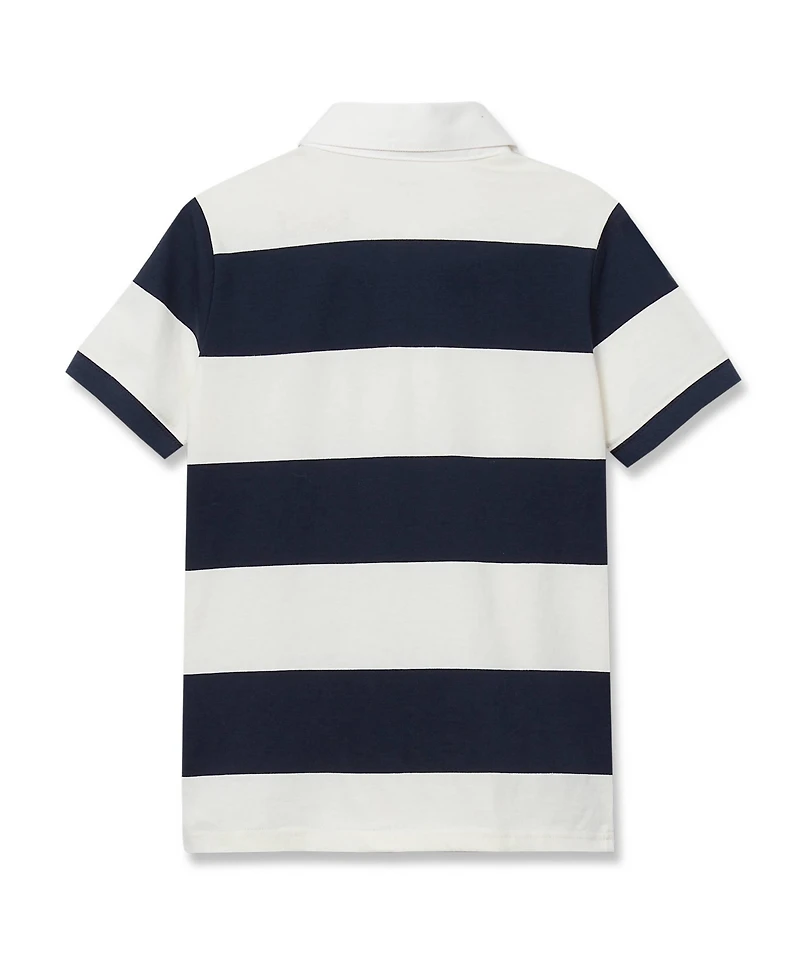 Lands' End Boys Short Sleeve Rugby Polo Shirt